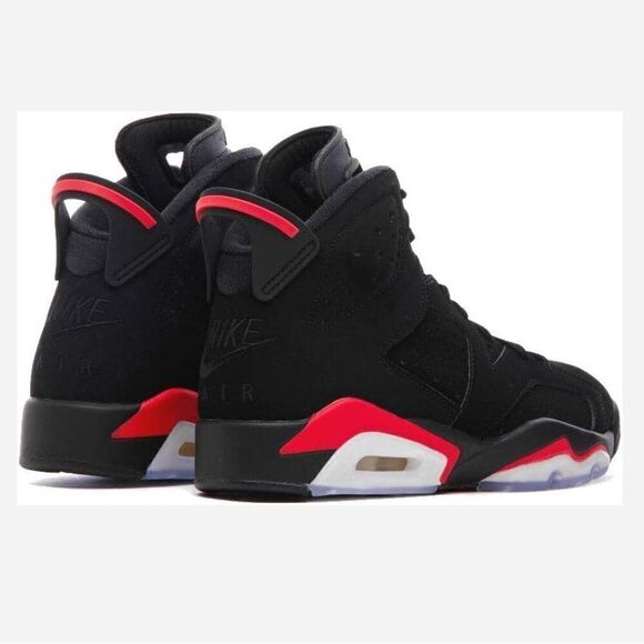 Air Jordan 6 Infer Red Black Sneakers 2000 OG Retro Size 10.5 - Picture 4 of 16